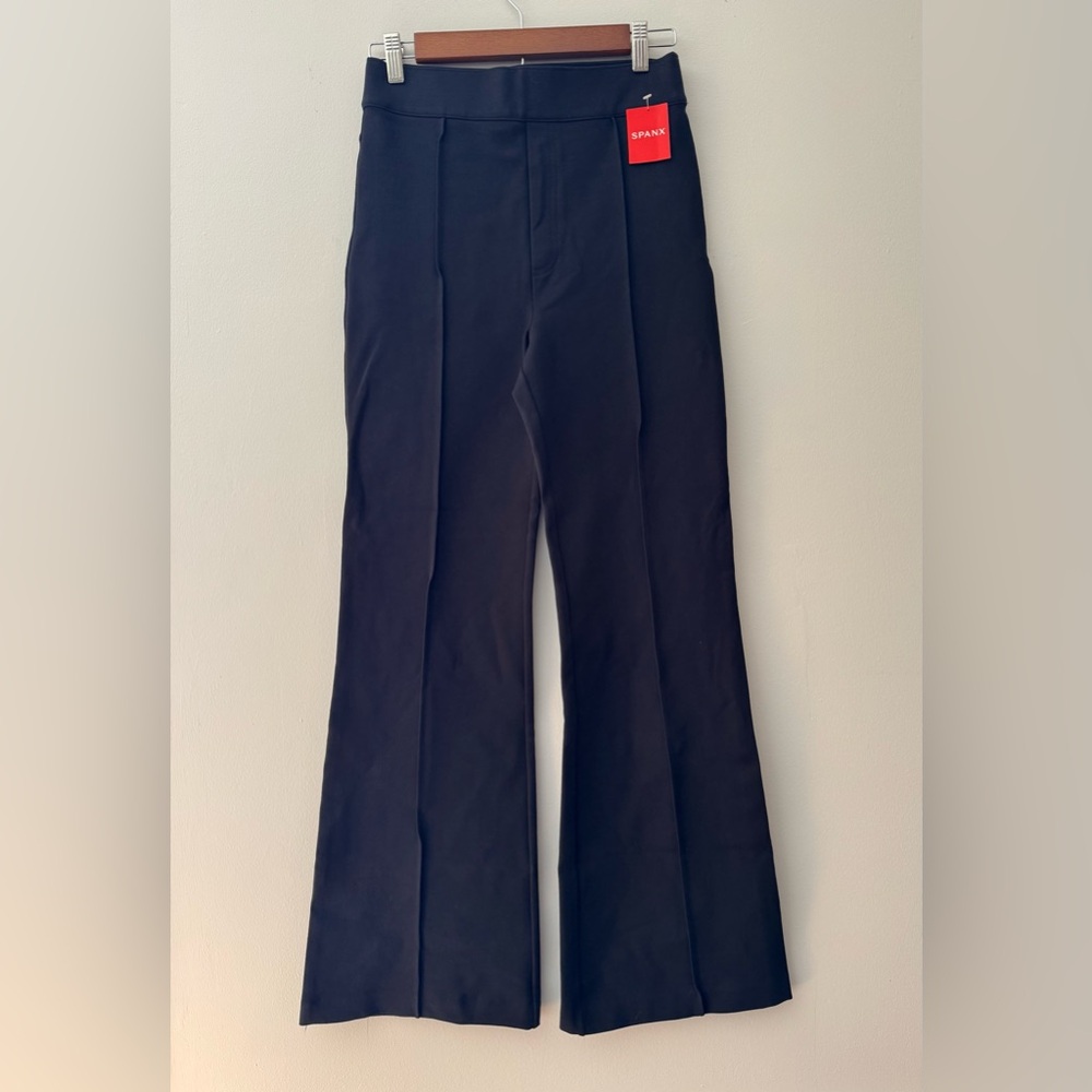 NWT SPANX Supersmoot PerfectFit Ponte Flare Pant Black Size Small - Picture 3 of 7